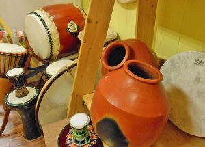 Taiko, Djembe, Ghatam, Schamanentrommel